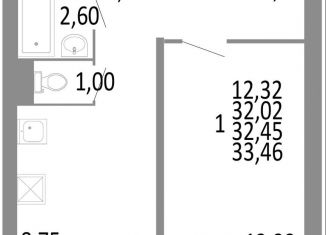 Продается 1-ком. квартира, 32 м2, Челябинск, Советский район