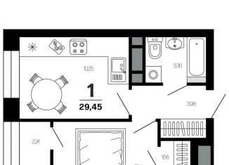 Продается 1-комнатная квартира, 29.5 м2, Рязанская область