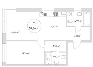 Продам 2-комнатную квартиру, 57 м2, Москва, Нижегородский район