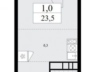Продажа квартиры студии, 23.5 м2, поселение Сосенское, ЖК Прокшино, жилой комплекс Прокшино, 8к2