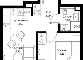 1-ком. квартира на продажу, 33 м2, Москва, станция Тушинская