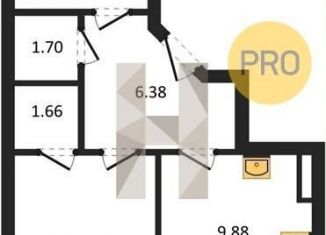 Продаю 1-ком. квартиру, 41 м2, Новосибирск, метро Студенческая