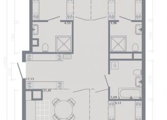 Продается 3-комнатная квартира, 108.5 м2, Татарстан, улица Островского, 105А