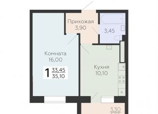 Продажа 1-комнатной квартиры, 35.1 м2, Всеволожск
