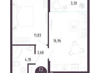 Продажа 1-комнатной квартиры, 40 м2, Тульская область