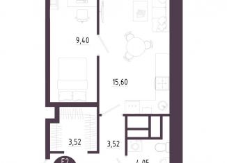 Продается 1-комнатная квартира, 39.5 м2, Тульская область