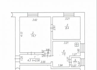 Продам 2-комнатную квартиру, 36.6 м2, село Мирный, улица Ленина, 8