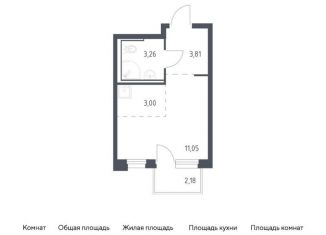 Продам квартиру студию, 21.8 м2, Тюменская область, жилой комплекс Чаркова 72, 1.4