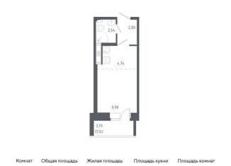 Продам квартиру студию, 21.3 м2, Санкт-Петербург, жилой комплекс Новое Колпино, к38