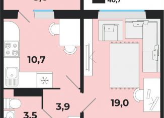 Продаю 1-комнатную квартиру, 37.1 м2, Новосибирская область