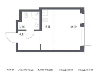 Квартира на продажу студия, 22.8 м2, поселение Кокошкино, жилой комплекс Новое Внуково, к31