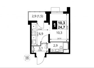 Продажа 1-комнатной квартиры, 24.7 м2, Московская область, Южный бульвар, 10