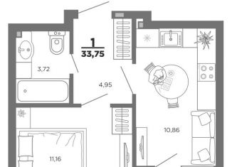 Продается 1-комнатная квартира, 32.2 м2, Рязанская область, 5-й Новый проезд