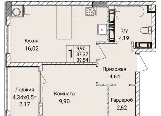 Продаю 1-комнатную квартиру, 39.5 м2, Севастополь, улица Братьев Манганари, 30к2