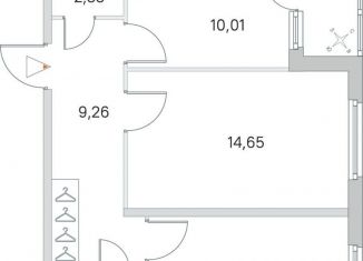 Продажа 2-комнатной квартиры, 54.6 м2, Ленинградская область