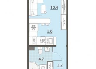 Продам квартиру студию, 23.3 м2, Екатеринбург, улица Архитектора Белянкина, ЖК Меридиан