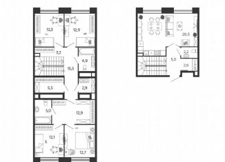 Продам 4-ком. квартиру, 138.3 м2, Москва, улица Петра Кончаловского, 5, метро Нагатинская