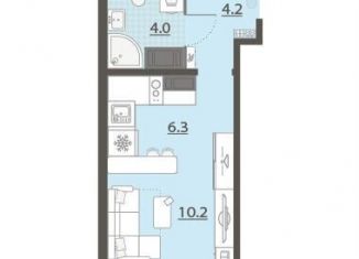 Продажа квартиры студии, 24.7 м2, Екатеринбург, метро Чкаловская, улица Архитектора Белянкина