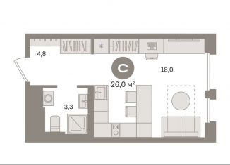 Продаю квартиру студию, 26 м2, Москва, жилой комплекс Квартал Герцена, к1