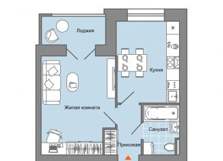 1-ком. квартира на продажу, 38 м2, село Первомайский, улица Строителя Николая Шишкина, 11к1