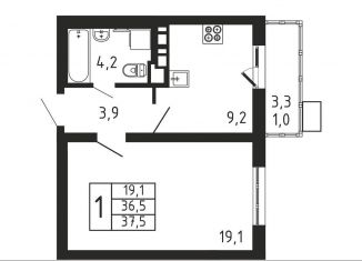 Продажа 1-ком. квартиры, 37.5 м2, Московская область