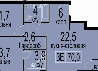 Продажа 2-комнатной квартиры, 70.8 м2, Москва, метро Академическая, Севастопольский проспект, 22А