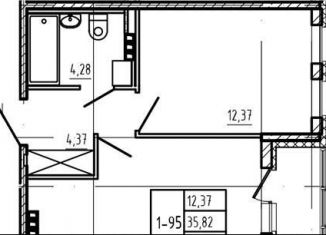 Продается 1-ком. квартира, 35.8 м2, Сертолово