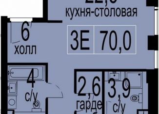 Двухкомнатная квартира на продажу, 71.6 м2, Москва, метро Академическая, Севастопольский проспект, 22А