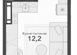 Квартира на продажу студия, 22 м2, посёлок Садовый, микрорайон Околица, 13С