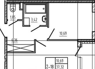 Продаю 1-комнатную квартиру, 37.3 м2, Сертолово