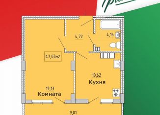 Продам 1-комнатную квартиру, 47.6 м2, Феодосия, улица Грина, 43