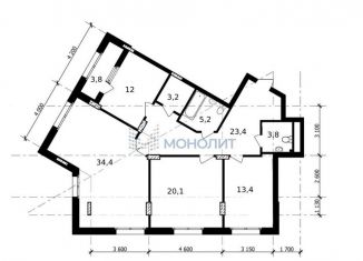 Продажа четырехкомнатной квартиры, 119.2 м2, Нижегородская область, улица Владимира Высоцкого, 1