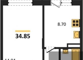 Продается однокомнатная квартира, 34.8 м2, Воронеж, Острогожская улица, 156/2, Советский район