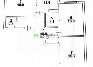 Продаю 3-ком. квартиру, 92 м2, Саратов, Лунная улица, Ленинский район