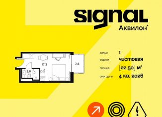 Продаю однокомнатную квартиру, 22.5 м2, Москва, Сигнальный проезд, 12, район Отрадное