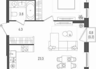 Продаю 3-ком. квартиру, 76.7 м2, Москва, метро Тульская