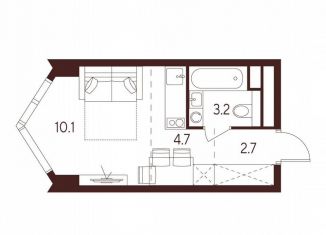 Продаю квартиру студию, 20.7 м2, Москва, станция Зорге