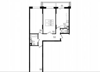 Продается 3-комнатная квартира, 89.1 м2, деревня Пирогово, улица Ильинского, 8к1