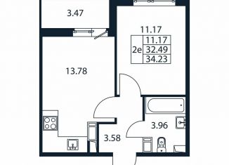 Продается 1-ком. квартира, 36 м2, Мурино