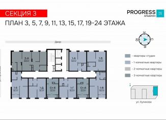 Продажа 1-комнатной квартиры, 39.4 м2, Астрахань, Кировский район