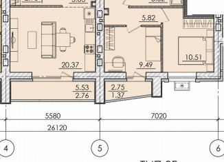 Продажа 3-комнатной квартиры, 67.5 м2, Пенза, улица Герцена, с106