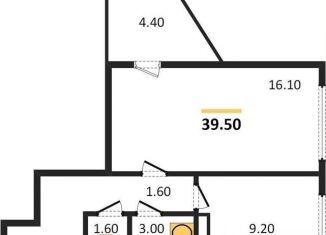 Продаю 1-комнатную квартиру, 39.5 м2, Воронеж, Левобережный район