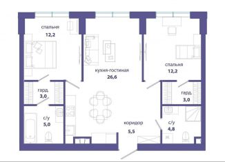 2-ком. квартира на продажу, 72.3 м2, Москва, метро Раменки