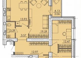 Продается 3-комнатная квартира, 92.6 м2, Пенза, улица Герцена, с106