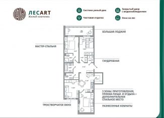 Продается трехкомнатная квартира, 88.5 м2, городской посёлок Новоселье