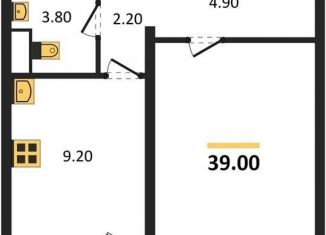 Продается 1-ком. квартира, 39 м2, Воронеж, Левобережный район, Ростовская улица, 18А