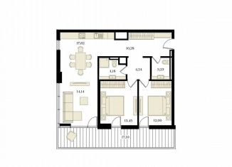 Продается 3-ком. квартира, 84.3 м2, Симферополь