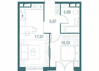 Продаю 1-комнатную квартиру, 38.3 м2, Одинцово