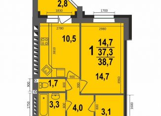 1-ком. квартира на продажу, 38.7 м2, Ковров, улица 9 Мая, 6