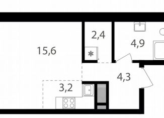 Квартира на продажу студия, 30.4 м2, Москва, район Соколиная Гора